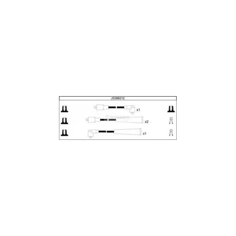 Kit de câbles d'allumage NIPPARTS J5386012