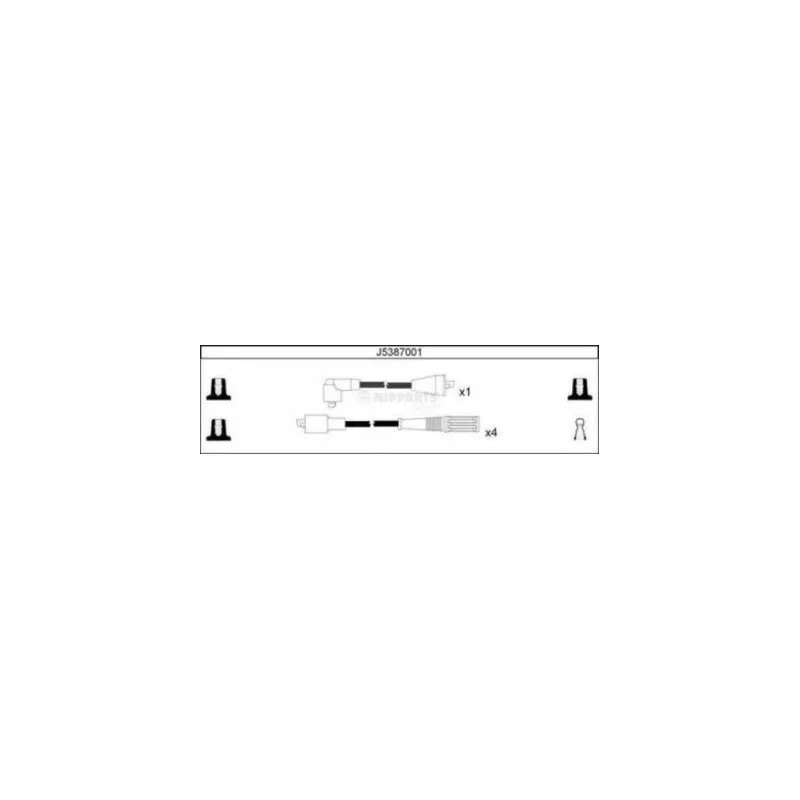 Kit de câbles d'allumage NIPPARTS J5387001