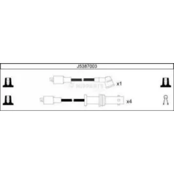 Kit de câbles d'allumage NIPPARTS J5387003