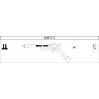 Kit de câbles d'allumage NIPPARTS J5387010