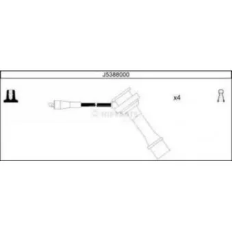 Kit de câbles d'allumage NIPPARTS J5388000