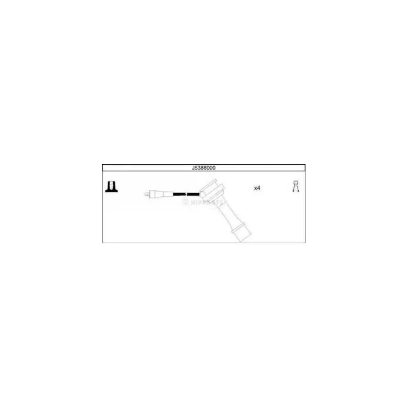 Kit de câbles d'allumage NIPPARTS J5388000