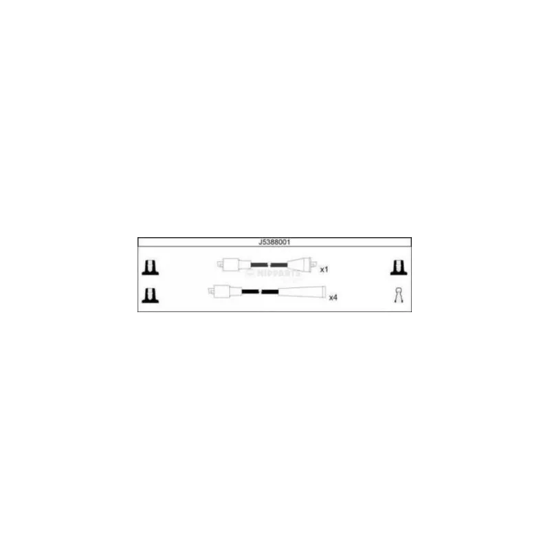 Kit de câbles d'allumage NIPPARTS J5388001