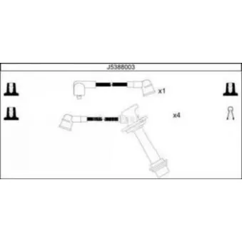 Kit de câbles d'allumage NIPPARTS J5388003
