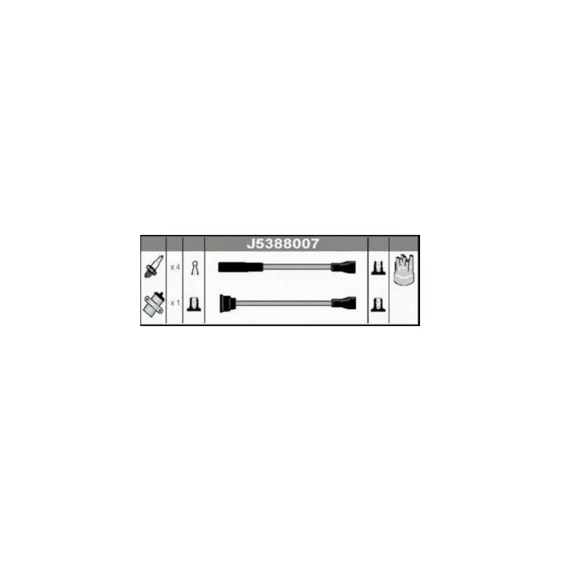 Kit de câbles d'allumage NIPPARTS J5388007