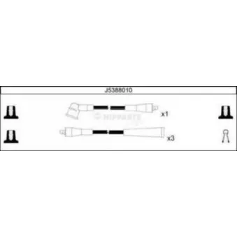 Kit de câbles d'allumage NIPPARTS J5388010