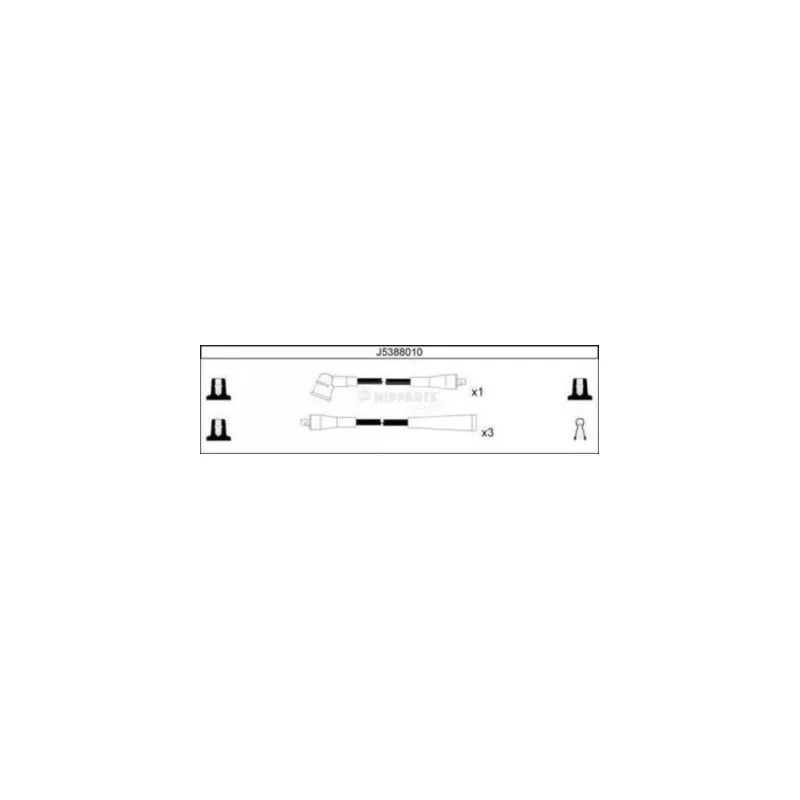 Kit de câbles d'allumage NIPPARTS J5388010