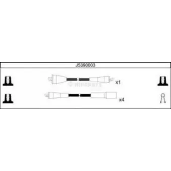 Kit de câbles d'allumage NIPPARTS J5390003