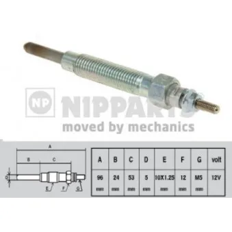 Bougie de préchauffage NIPPARTS J5710300