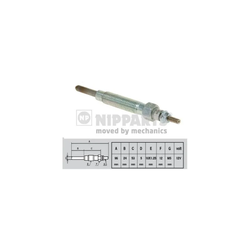 Bougie de préchauffage NIPPARTS J5710300