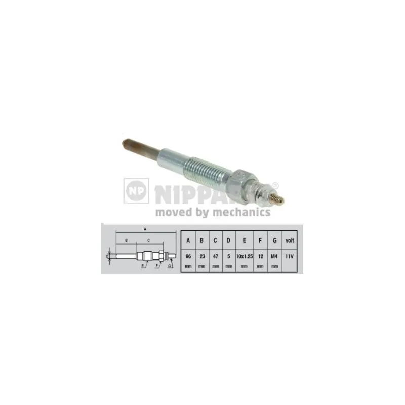 Bougie de préchauffage NIPPARTS J5710301