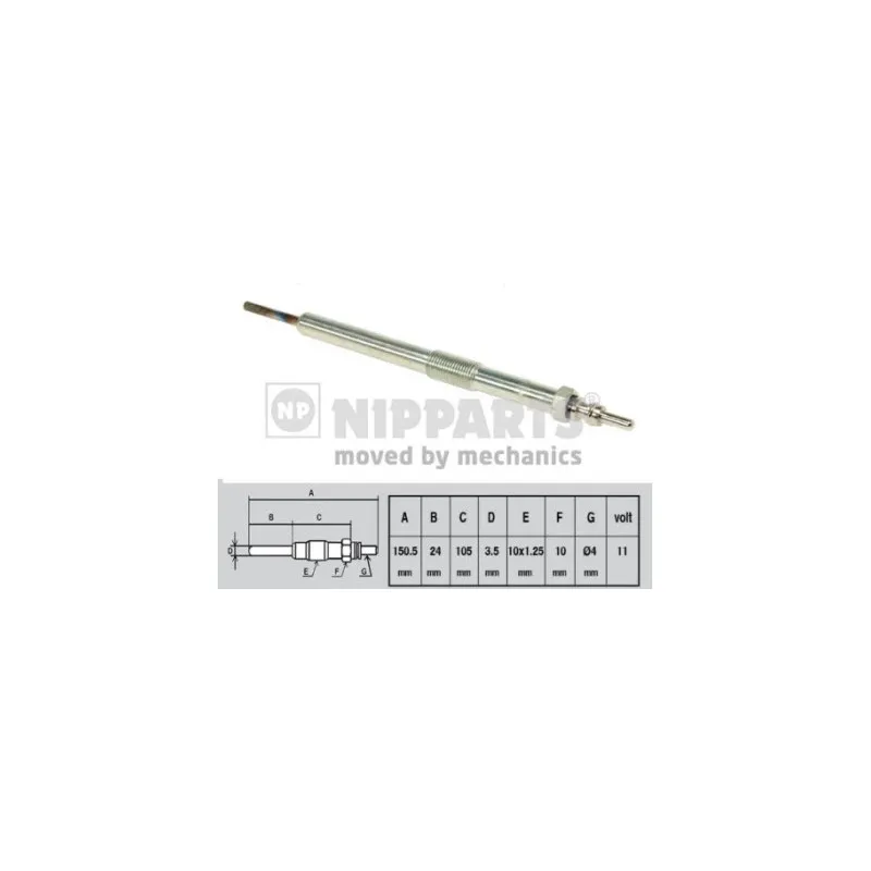 Bougie de préchauffage NIPPARTS J5710402