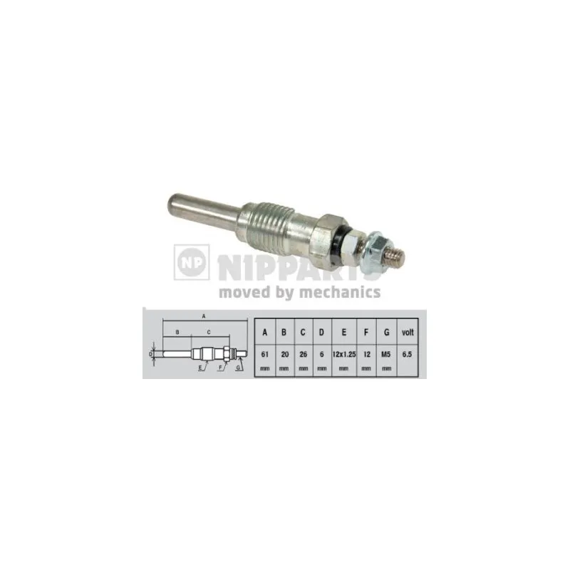 Bougie de préchauffage NIPPARTS J5711002