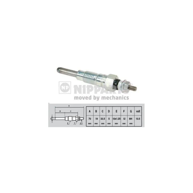 Bougie de préchauffage NIPPARTS J5711004