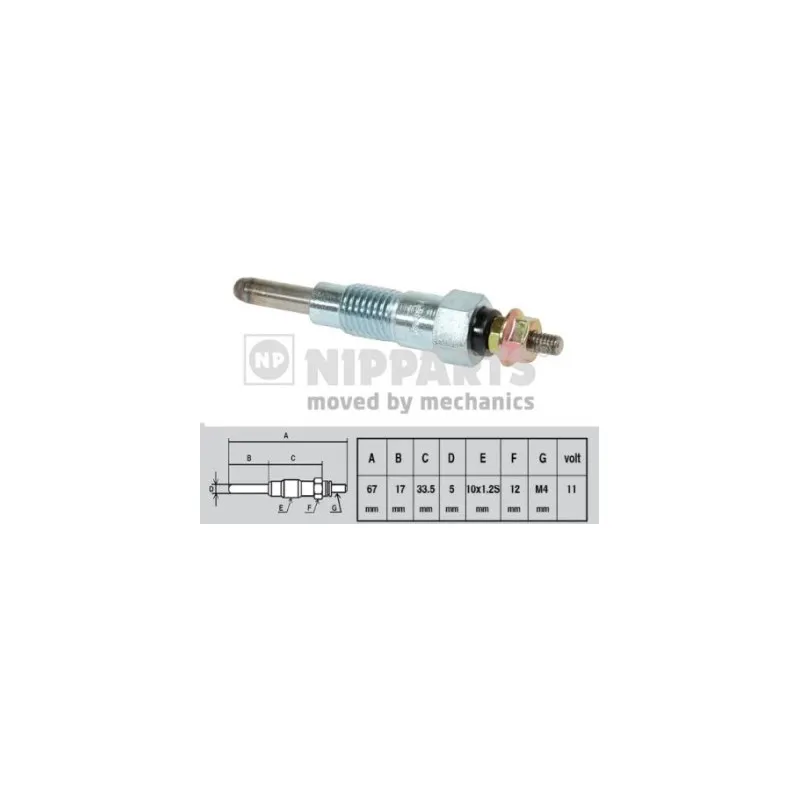 Bougie de préchauffage NIPPARTS J5711007