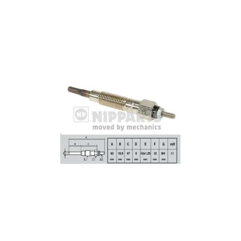 Bougie de préchauffage NIPPARTS J5711008