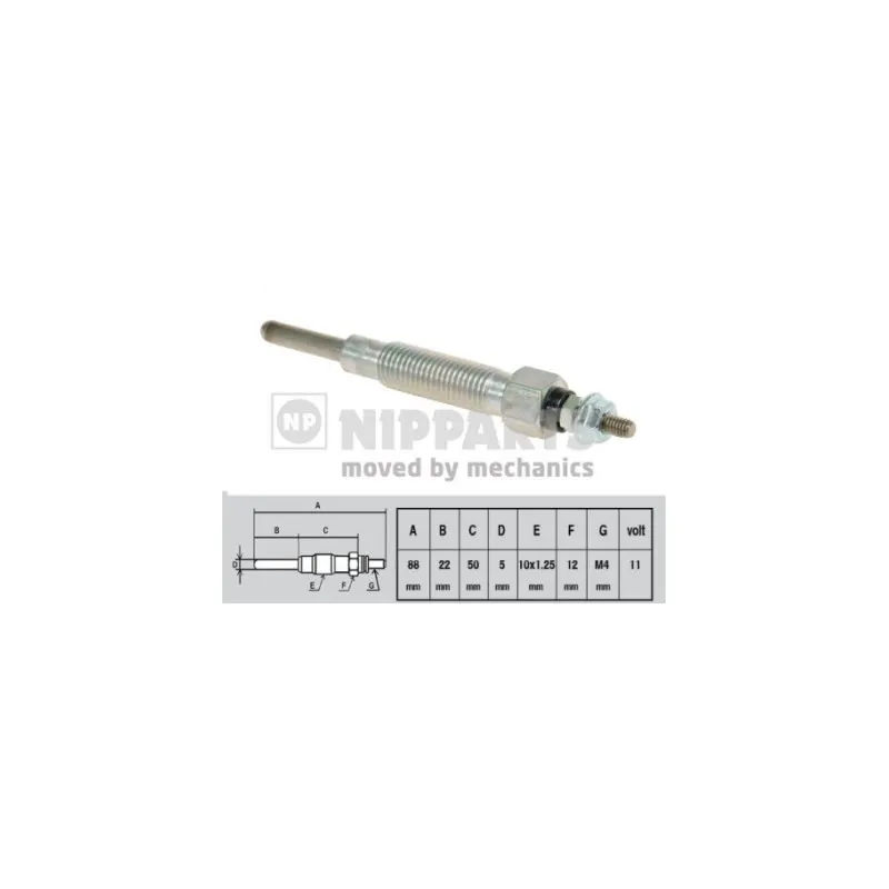Bougie de préchauffage NIPPARTS J5711009