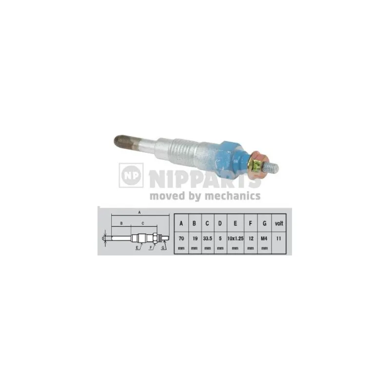 Bougie de préchauffage NIPPARTS J5711010