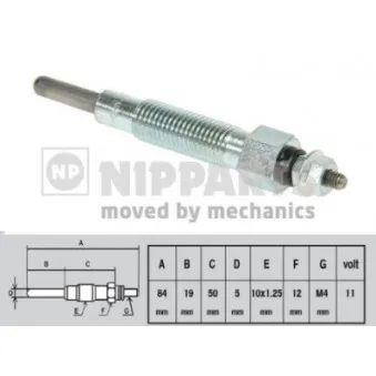 Bougie de préchauffage NIPPARTS
