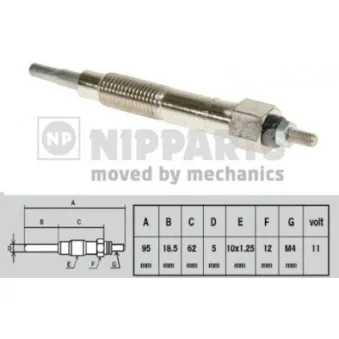 Bougie de préchauffage NIPPARTS J5711016