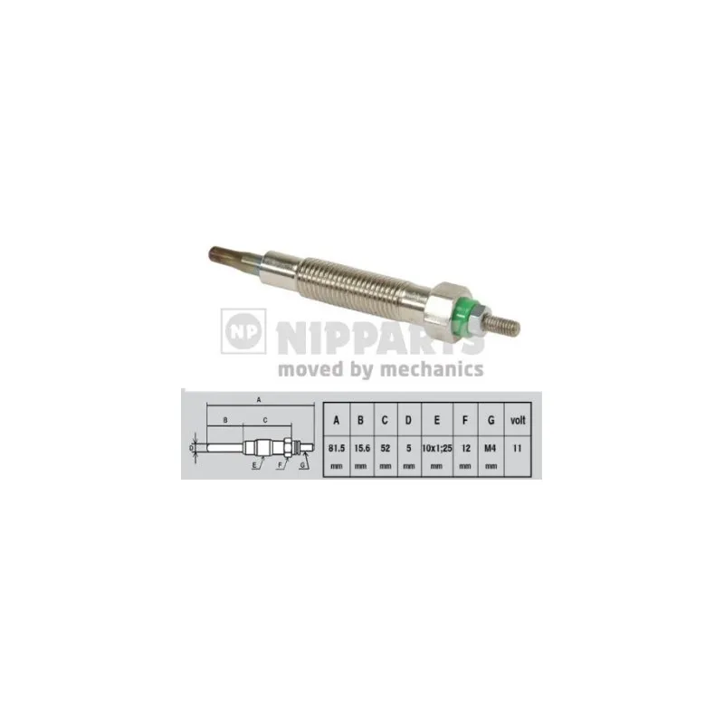 Bougie de préchauffage NIPPARTS J5711022