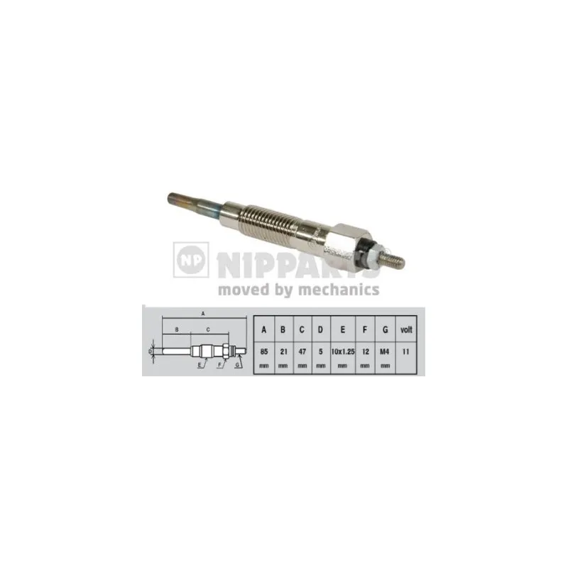 Bougie de préchauffage NIPPARTS J5711025