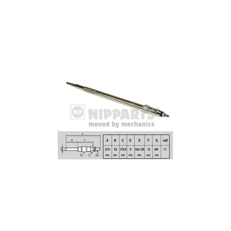 Bougie de préchauffage NIPPARTS J5711027