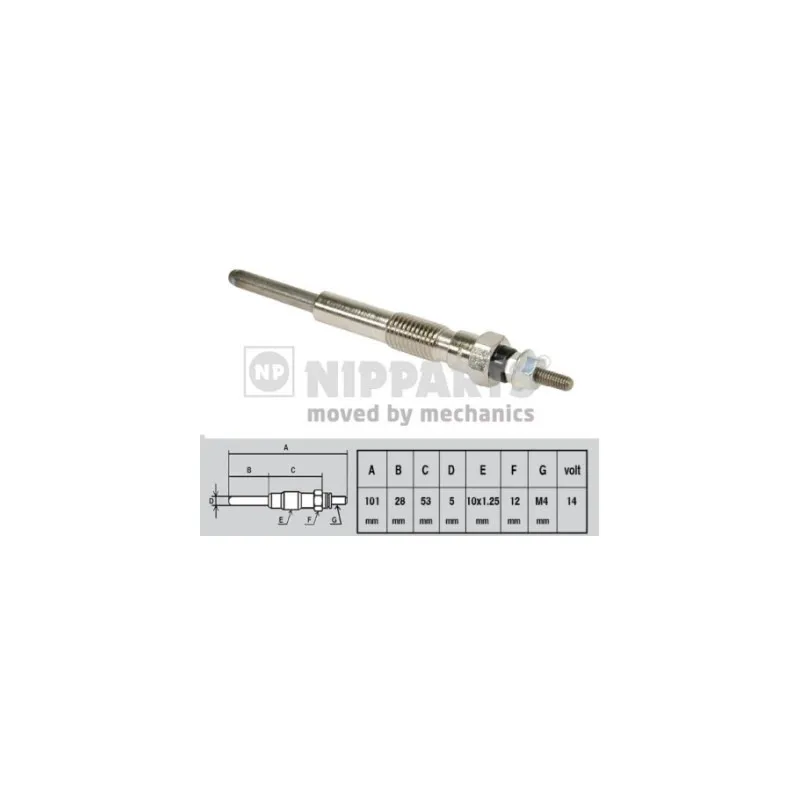 Bougie de préchauffage NIPPARTS J5712005