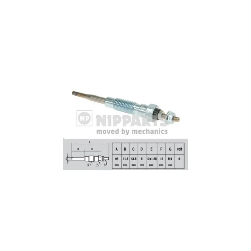 Bougie de préchauffage NIPPARTS J5712006