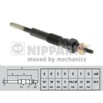 Bougie de préchauffage NIPPARTS J5712010
