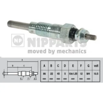 Bougie de préchauffage NIPPARTS J5713000