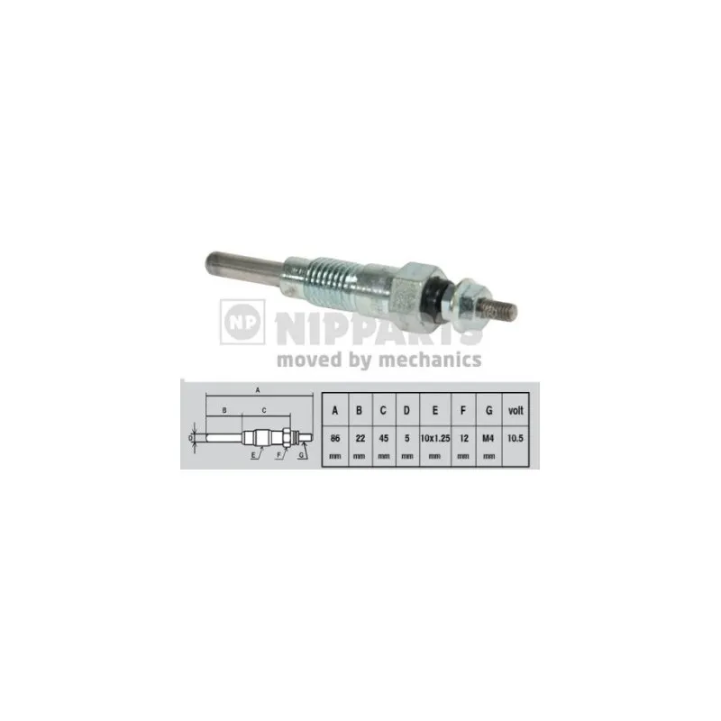 Bougie de préchauffage NIPPARTS J5713000