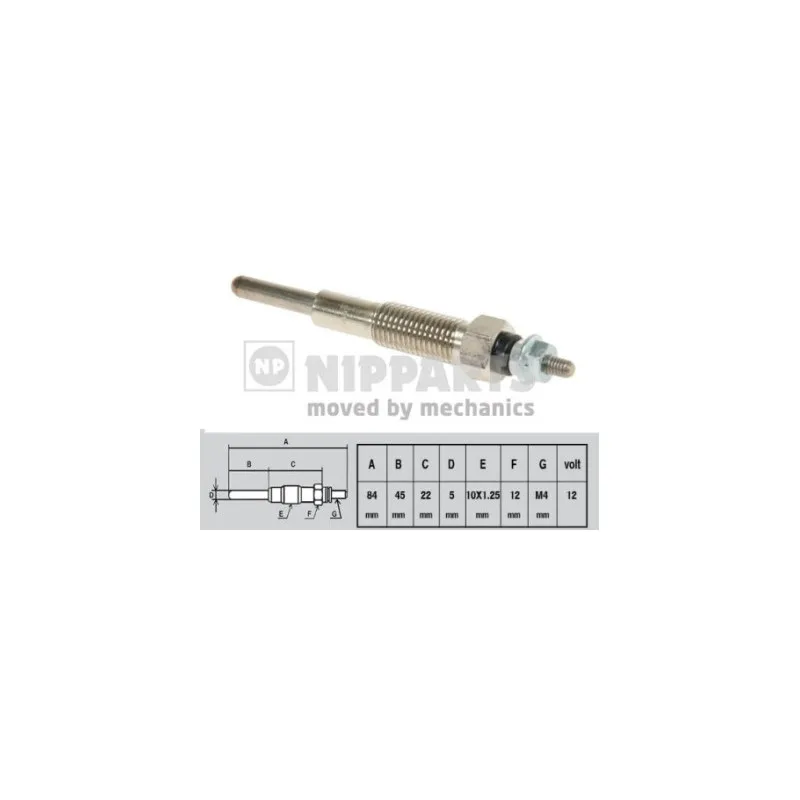 Bougie de préchauffage NIPPARTS J5713005