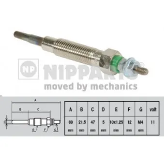 Bougie de préchauffage NIPPARTS J5715005