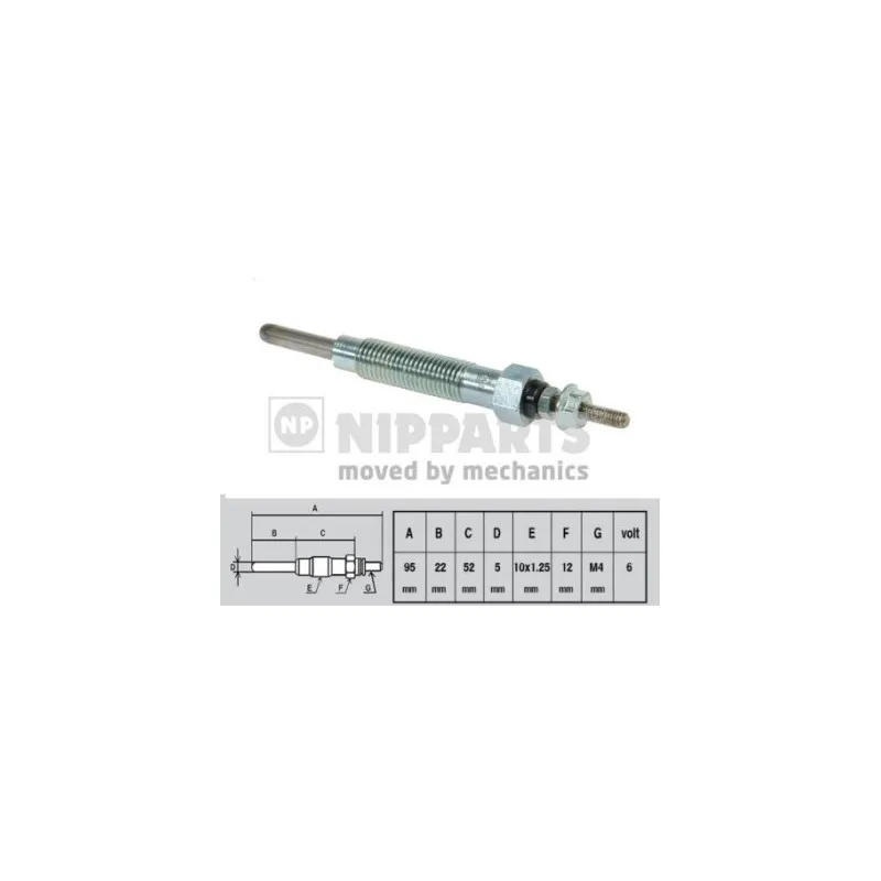 Bougie de préchauffage NIPPARTS J5715007