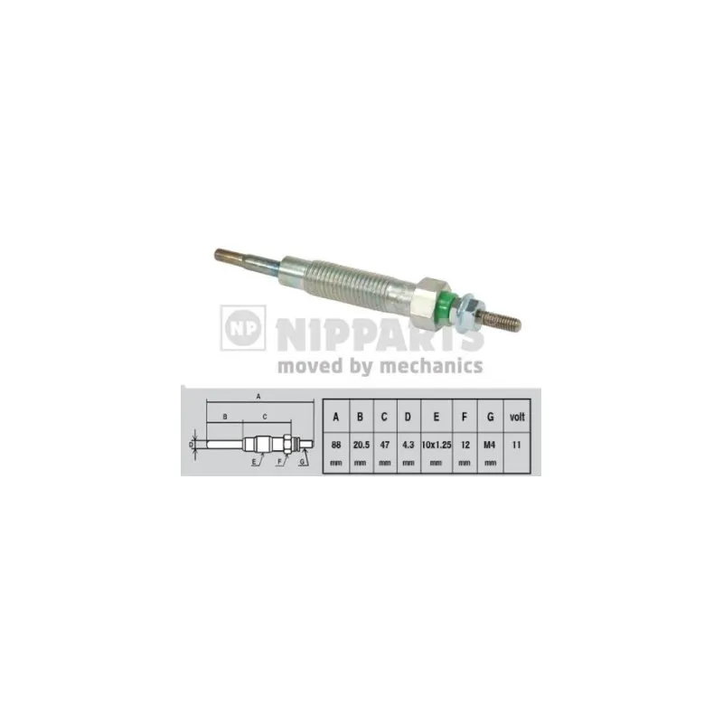 Bougie de préchauffage NIPPARTS J5715011