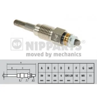 Bougie de préchauffage NIPPARTS J5715013