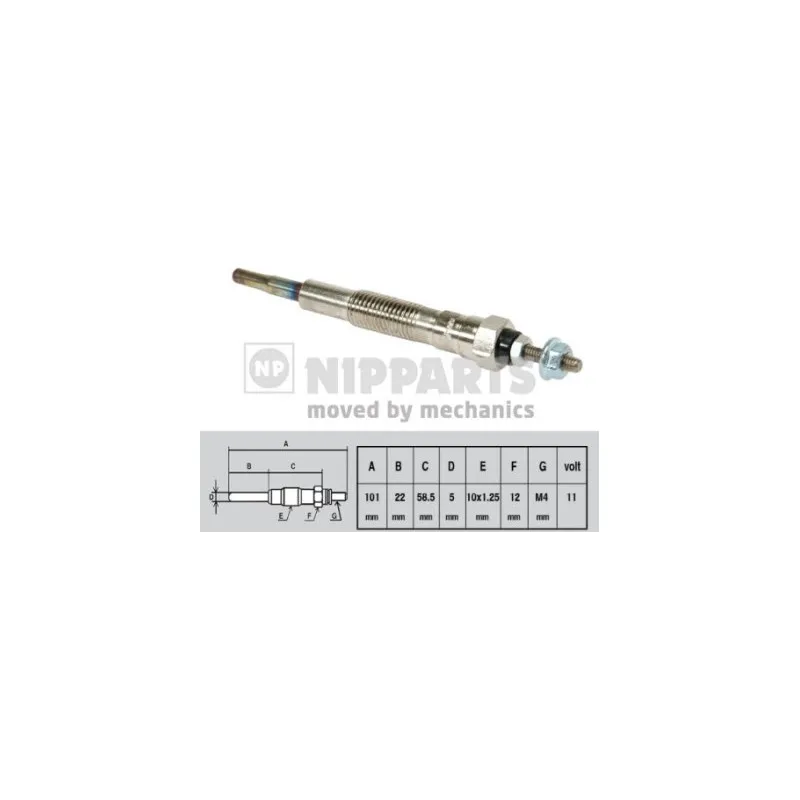 Bougie de préchauffage NIPPARTS J5718000