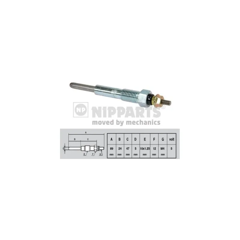 Bougie de préchauffage NIPPARTS J5719000
