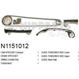 Kit de distribution par chaîne NIPPARTS N1151012