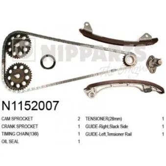 Kit de distribution par chaîne NIPPARTS N1152007