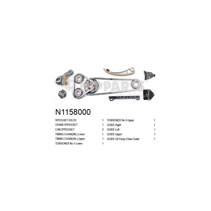Kit de distribution par chaîne NIPPARTS N1158000