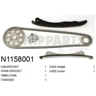 Kit de distribution par chaîne NIPPARTS N1158001