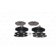 Jeu de 4 plaquettes de frein avant BOSCH 0 986 424 030 - Visuel 1
