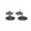 Jeu de 4 plaquettes de frein avant BOSCH 0 986 424 033 - Visuel 1