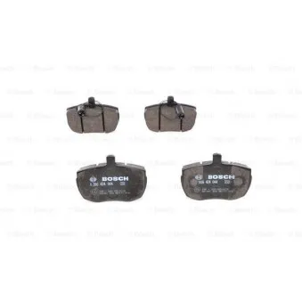 Jeu de 4 plaquettes de frein avant BOSCH 0 986 424 044