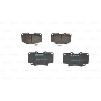 Jeu de 4 plaquettes de frein avant BOSCH 0 986 424 134
