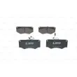 Jeu de 4 plaquettes de frein avant BOSCH 0 986 424 176 - Visuel 1