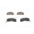 Jeu de 4 plaquettes de frein avant BOSCH 0 986 424 183 - Visuel 1