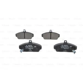 Jeu de 4 plaquettes de frein avant BOSCH 0 986 424 214